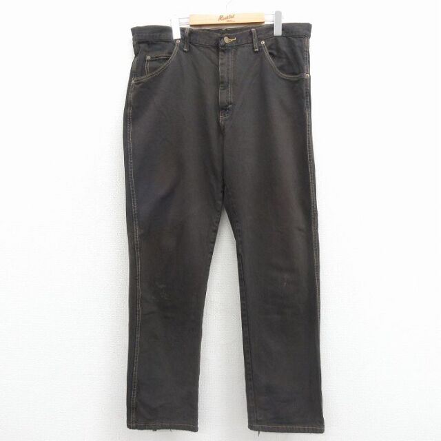 【20%OFF】ラングラー ジーンズ こげ茶 W38 | 古着