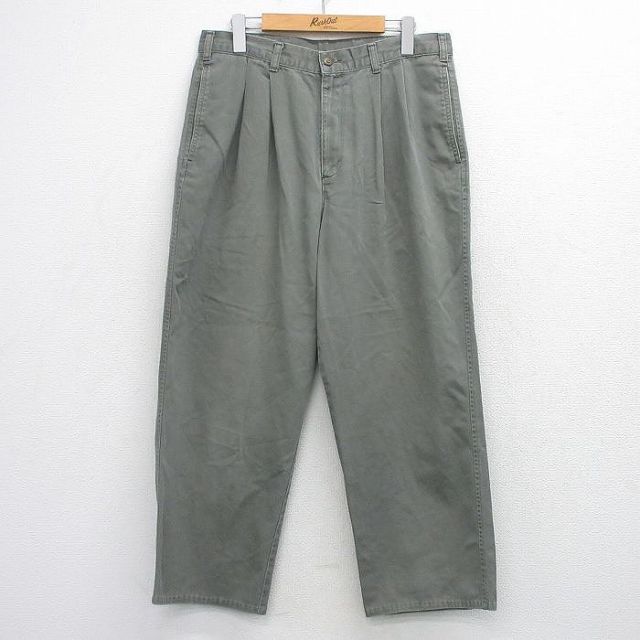 W31★古着 ドッカーズ パンツ メンズ 00年代 00s 濃緑 26mar02
