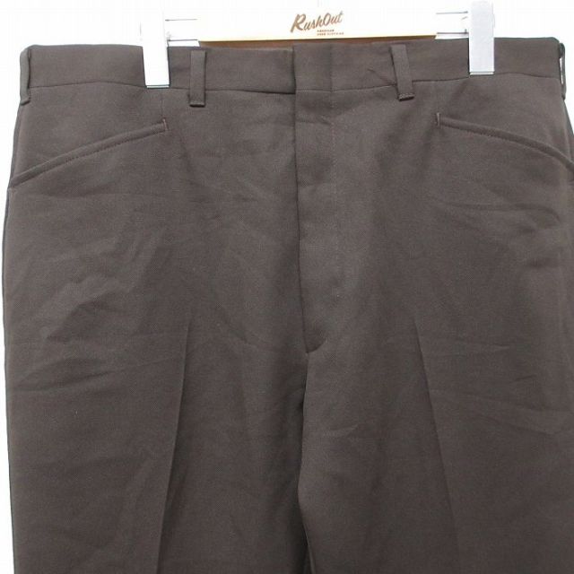 古着通販 W37☆古着 HAGGAR スラックス パンツ メンズ 80年代 80s USA製 茶