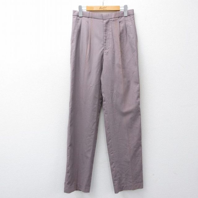 【20%OFF】90s スラックス パンツ パープル W29 | 古着