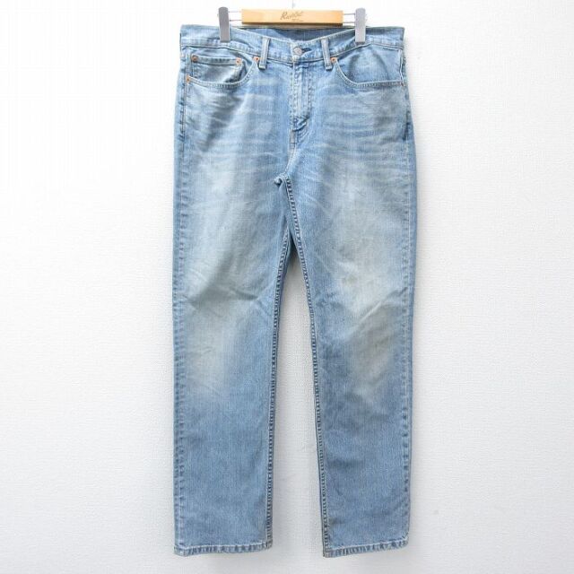 【20%OFF】リーバイス514 ジーンズ ヒゲ ネイビー W34 | 古着