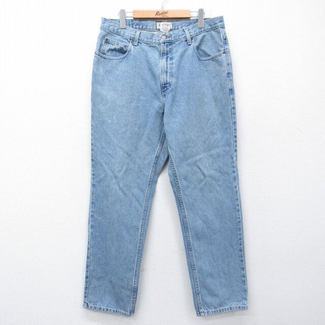 W35★古着 エルエルビーン ジーンズ メンズ 00年代 00s コットン 紺 デニム 26mar10
