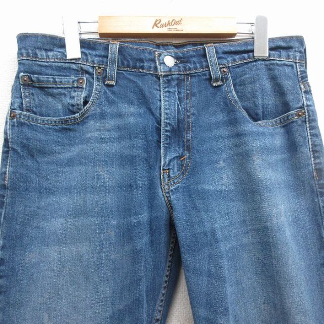 古着通販 W32☆古着 リーバイス Levis 569 ジーンズ メンズ ヒゲ 紺 デニム