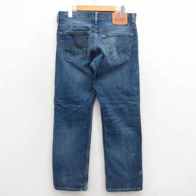 古着通販 W32☆古着 リーバイス Levis 569 ジーンズ メンズ ヒゲ 紺 デニム