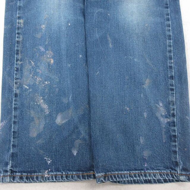 古着通販 W32☆古着 リーバイス Levis 569 ジーンズ メンズ ヒゲ 紺 デニム