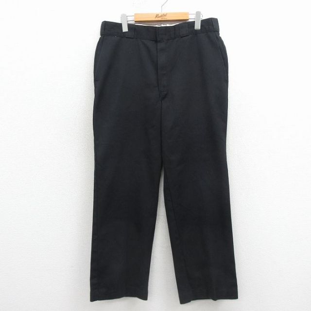 W35★古着 ディッキーズ ワーク ジーンズ メンズ 90年代 90s タロン 黒【spe】 26mar12