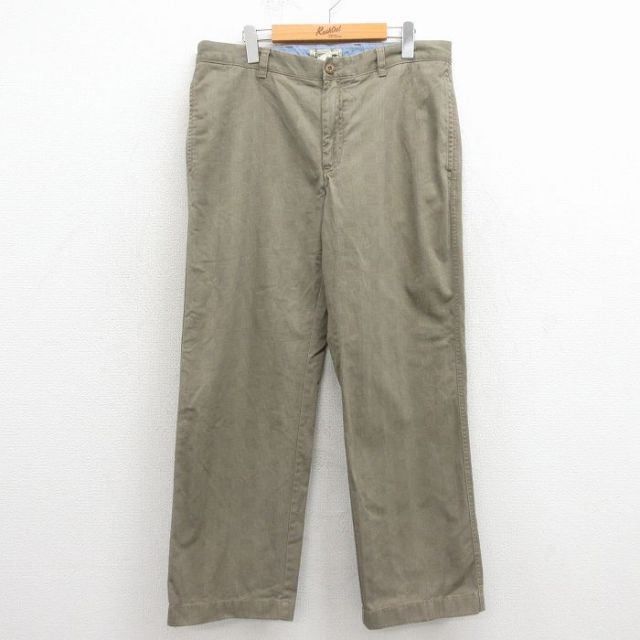 W34★古着 エルエルビーン パンツ メンズ 00年代 00s コットン ベージュ他 26mar13