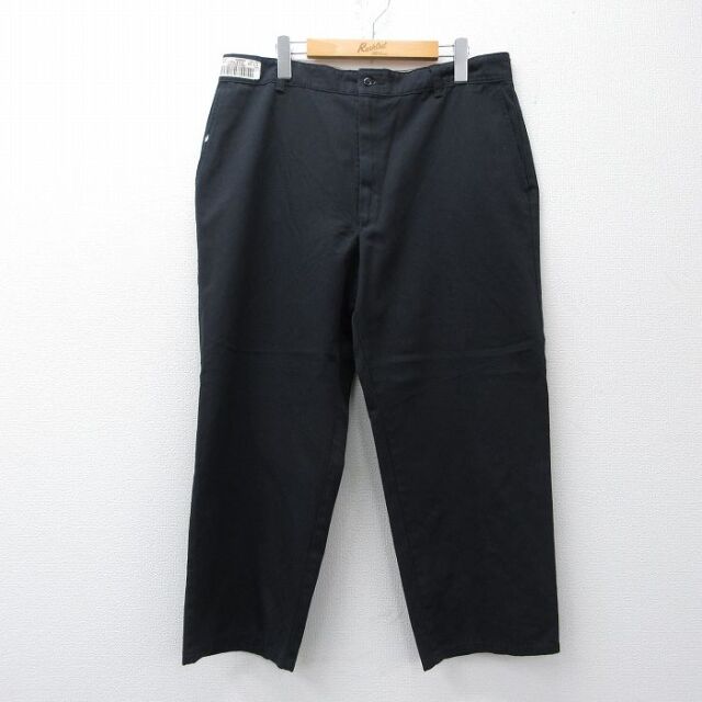 W36★古着 レッドキャップ ワーク パンツ メンズ 00年代 00s 黒 26mar14