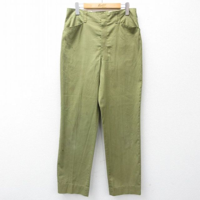 【20%OFF】ボーイスカウト 70s パンツ タロン グリーン W31 | 古着