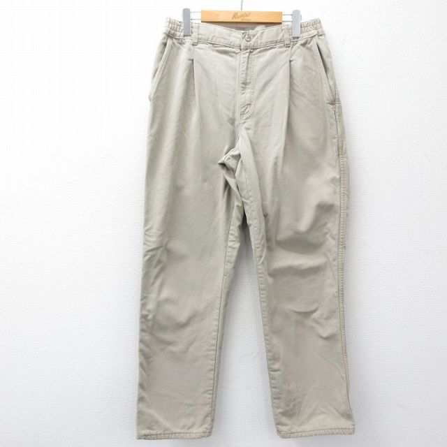 【20%OFF】エルエルビーン 90s パンツ 内側フランネル ベージュ W34 | 古着