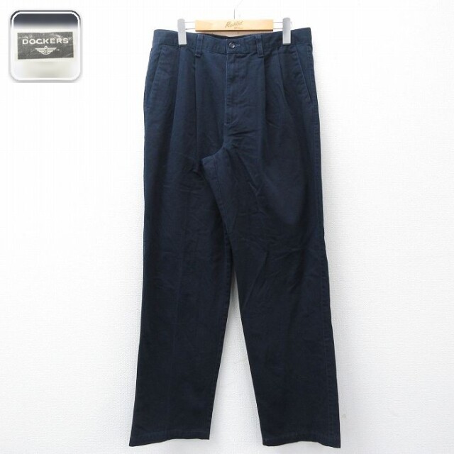 【20%OFF】ドッカーズ パンツ ネイビー W33 | 古着