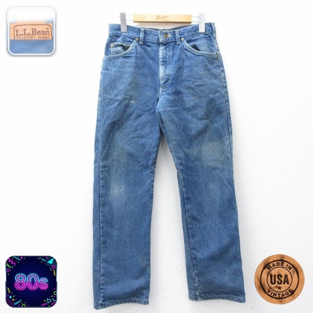 【20%OFF】エルエルビーン 80s ジーンズ タロン ネイビー W31 | 古着