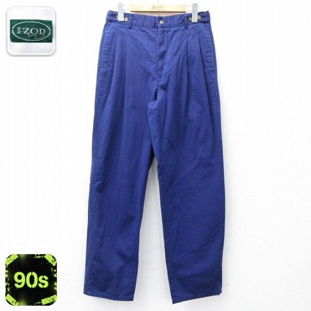 IZOD 90s パンツ ネイビー 実寸W30 | 古着