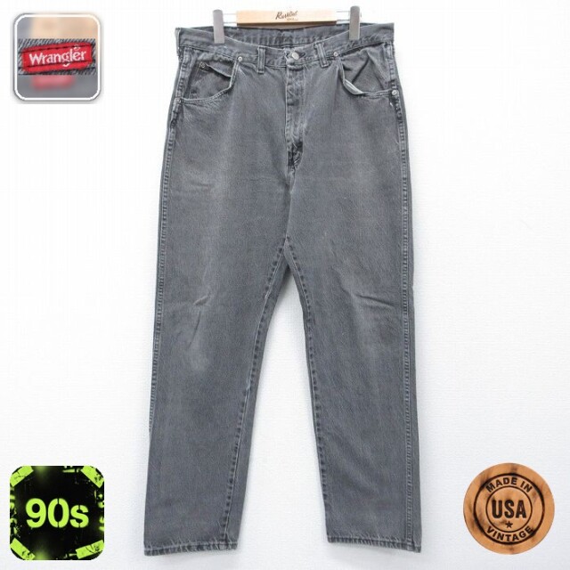 【20%OFF】ラングラー 90s ジーンズ ブラック 実寸W34 | 古着