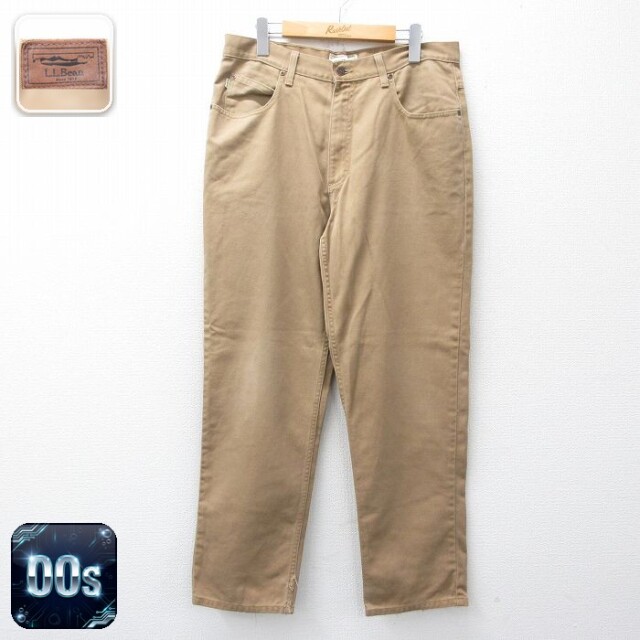 【20%OFF】エルエルビーン 00s パンツ ベージュ 実寸W34 | 古着