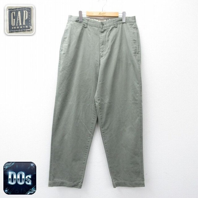 【20%OFF】ギャップ 00s パンツ グリーン 実寸W33 | 古着