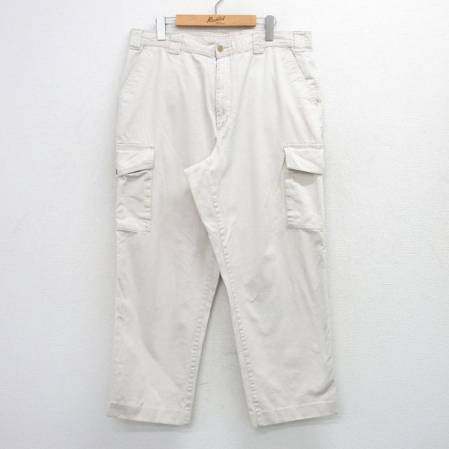 エディーバウアー 00s カーゴパンツ ベージュ 実寸W36 | 古着