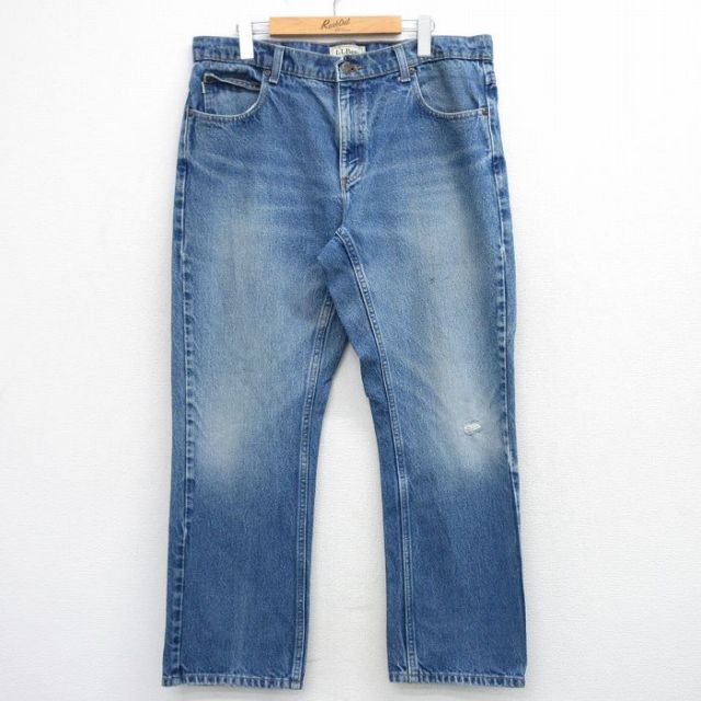 エルエルビーン 00s ジーンズ ヒゲ ネイビー 実寸W38 | 古着