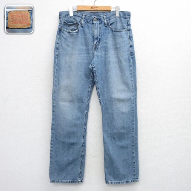 【20%OFF】リーバイス514 ジーンズ ヒゲ ネイビー 実寸W33 | 古着