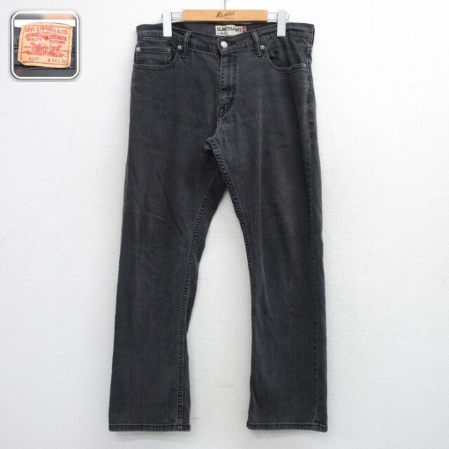 【20%OFF】リーバイス514 ジーンズ ブラック 実寸W34 | 古着