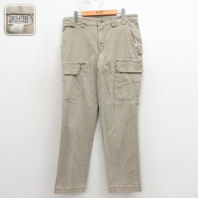 【20%OFF】DULUTH TRADING カーゴパンツ ベージュ 実寸W34 | 古着