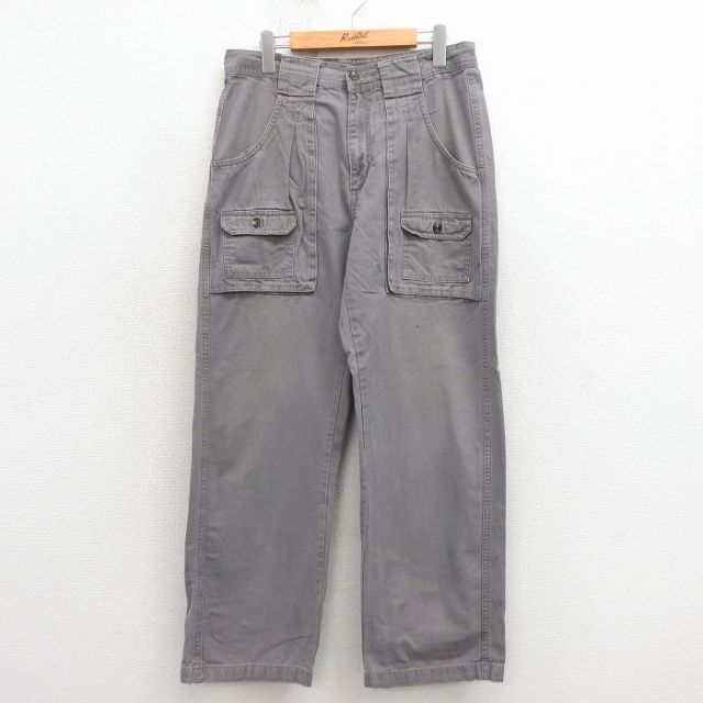 00s ブッシュパンツ ダック地 グレー 実寸W31 | 古着