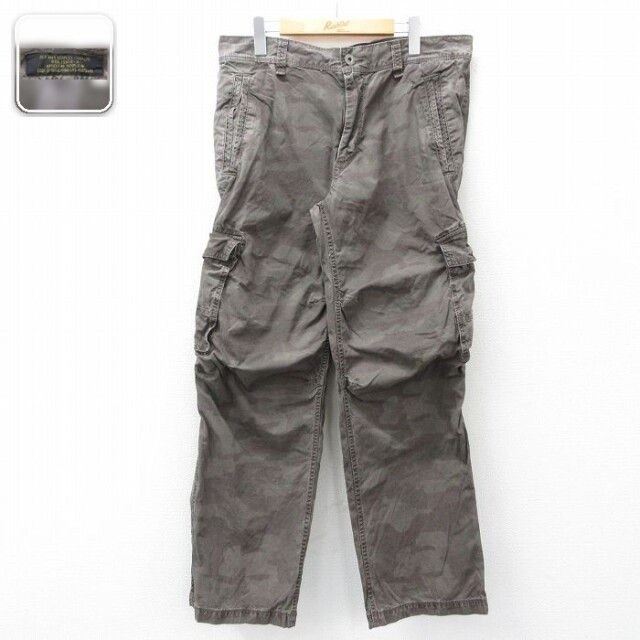 【20%OFF】オールドネイビー カーゴパンツ 迷彩 ブラウン 実寸W36 | 古着