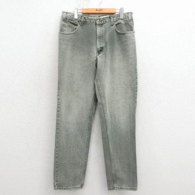 エディーバウアー 00s ジーンズ グリーン 実寸W35 | 古着