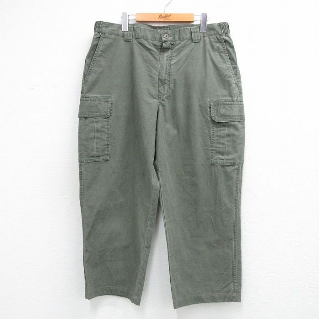 エルエルビーン 00s カーゴパンツ グリーン 実寸W37 | 古着