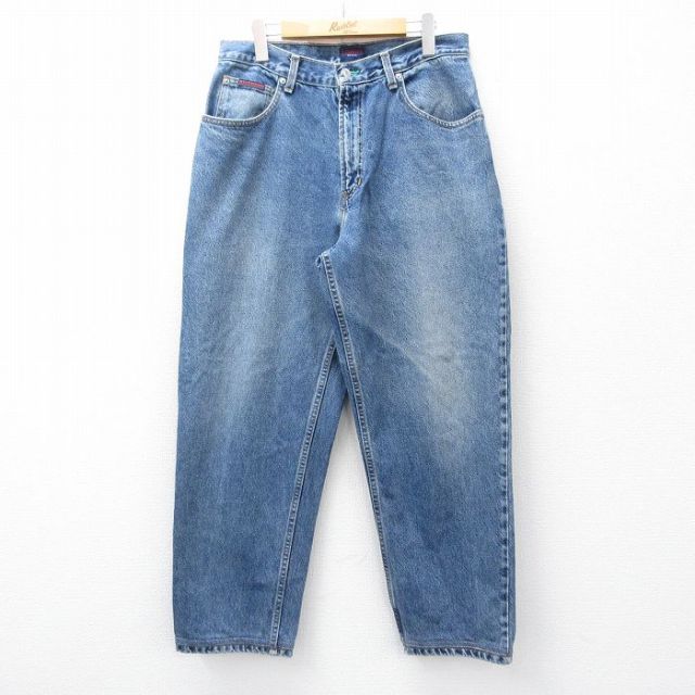 トミーヒルフィガー 90s ジーンズ ネイビー 実寸W33 | 古着