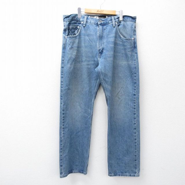 リーバイス シルバータブ ジーンズ ヒゲ ネイビー 実寸W39 | 古着