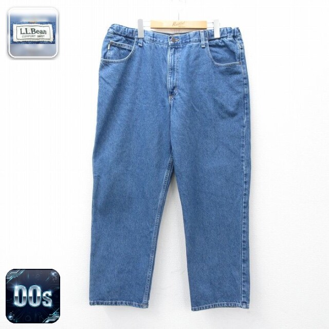 【20%OFF】エルエルビーン 00s ジーンズ COMFORT WAIST ネイビー 実寸W38 | 古着