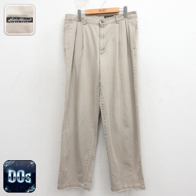 【20%OFF】エディーバウアー 00s パンツ ベージュ 実寸W34 | 古着