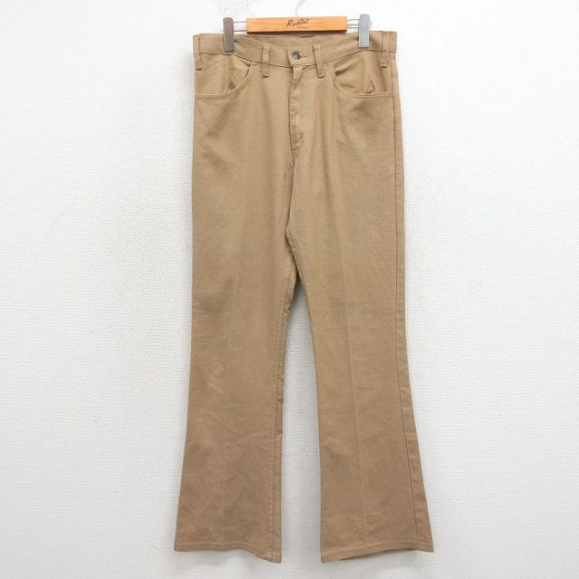 リーバイス646 80s スタプレパンツ ベルボトム ベージュ 実寸W31 | 古着