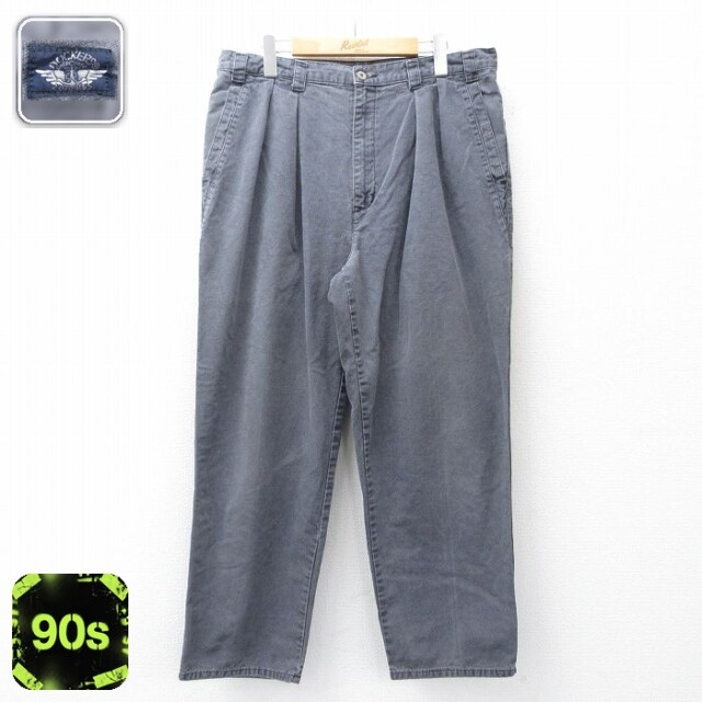 【20%OFF】ドッカーズ 90s パンツ グレー 実寸W37 | 古着