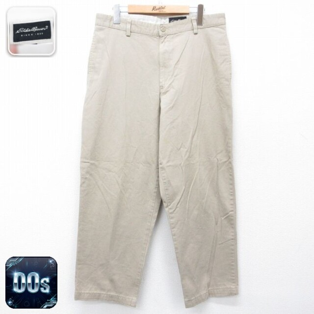 【20%OFF】エディーバウアー 00s パンツ ベージュ メンズW34相当 | 古着