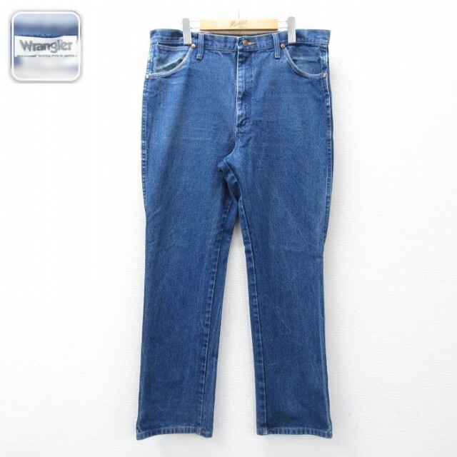 【20%OFF】ラングラー ジーンズ ネイビー 実寸W37 | 古着