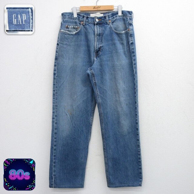 【20%OFF】ギャップ 80s ジーンズ ネイビー 実寸W35 | 古着