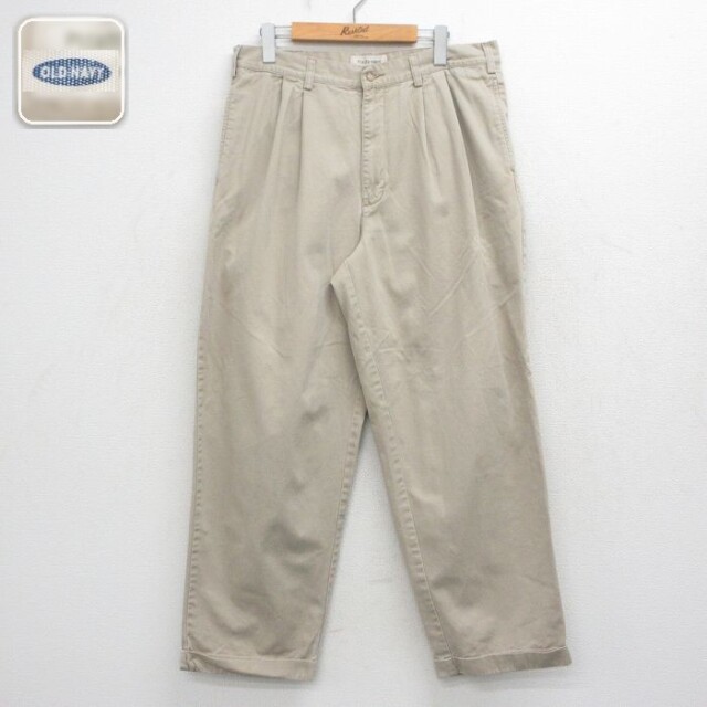 【20%OFF】オールドネイビー パンツ ベージュ 実寸W36 | 古着