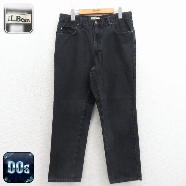 【20%OFF】エルエルビーン 00s ジーンズ ブラック 実寸W32 | 古着