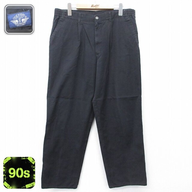 【20%OFF】ドッカーズ 90s パンツ ブラック 実寸W35 | 古着