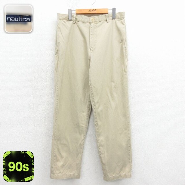 【20%OFF】ノーティカ 90s チノパン ベージュ 実寸W33 | 古着