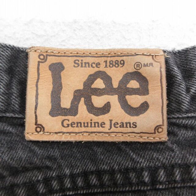 古着通販 W32☆古着 リー Lee ジーンズ メンズ コットン USA製 黒 デニム