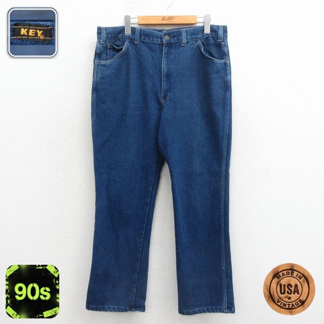 【20%OFF】キー 90s ジーンズ タロン ネイビー 実寸W37 | 古着