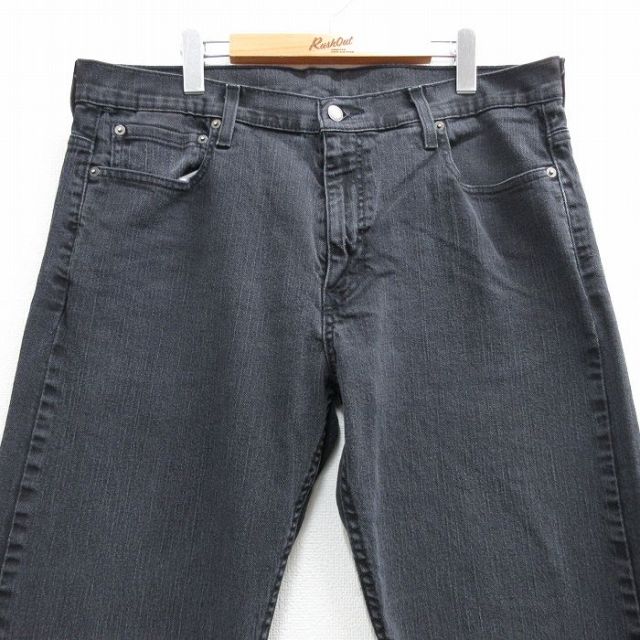 古着通販 W36☆古着 リーバイス Levis 569 ジーンズ メンズ 黒 デニム
