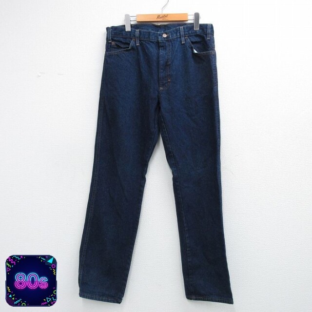 【20%OFF】ジーンズ メンズ 80s コットン タロン 濃紺 デニム 実寸W36 | 古着