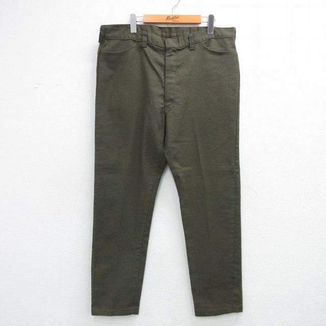 70s パンツ グリーン W38 | 古着
