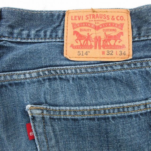 古着通販 W31☆古着 リーバイス Levis 514 ジーンズ メンズ ヒゲ