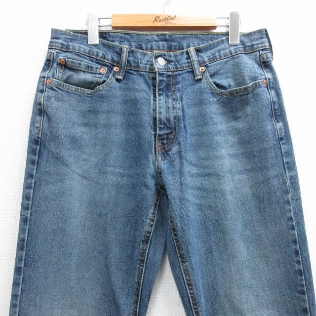 リーバイス569 Levis W34 ブルーデニム 濃紺 古着 ヒゲ 19562 Levi's（リーバイス） W34/古着 Levis 569 ジーンズ メンズ ヒゲ