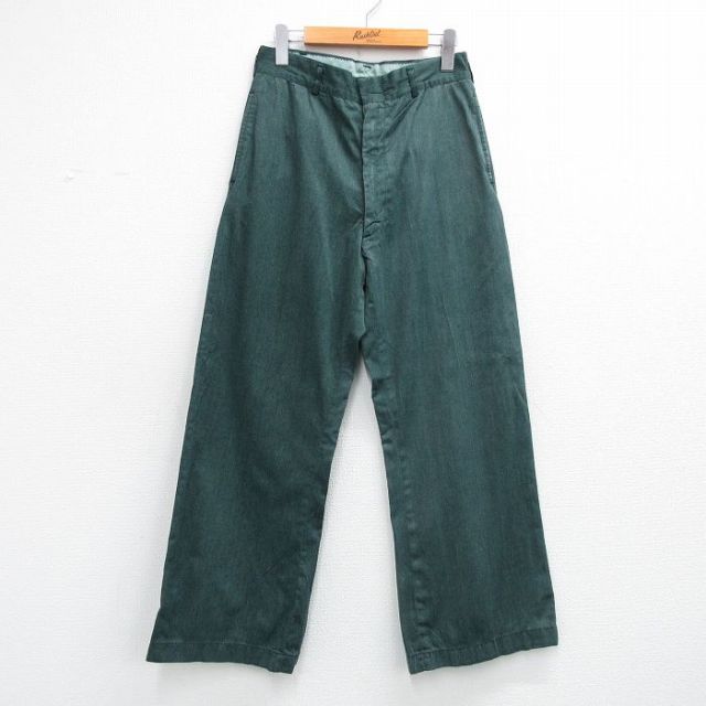 W29 緑パンツ ワーク | 古着